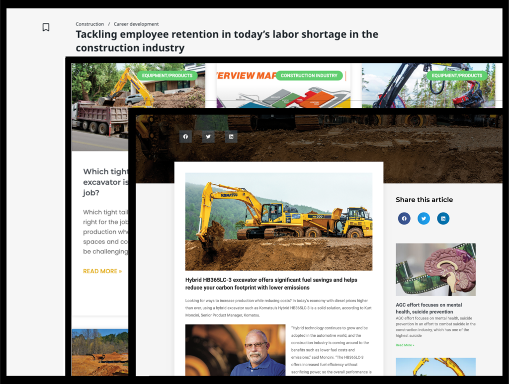 A series of blog articles written by staff at Construction Publications Inc